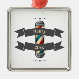 Barbier à coiffure modifiable ornement métallique