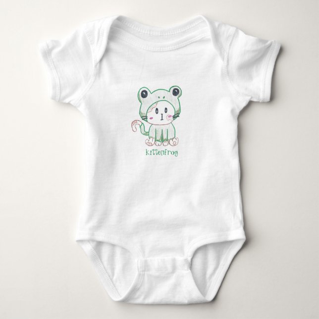 Barboteuse de Kittenfrog pour des bébés/enfants en (Devant)