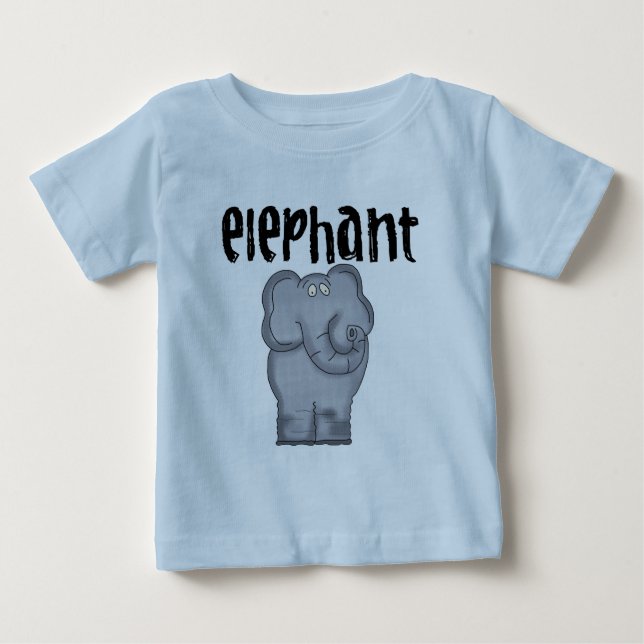 Barboteuse grise de bébé d'éléphant (Devant)