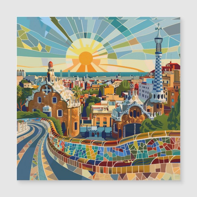 Barcelona Souvenir Imán (Devant)