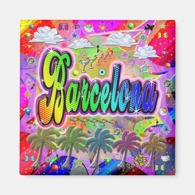 Barcelona Vista Express Magnet (Devant)