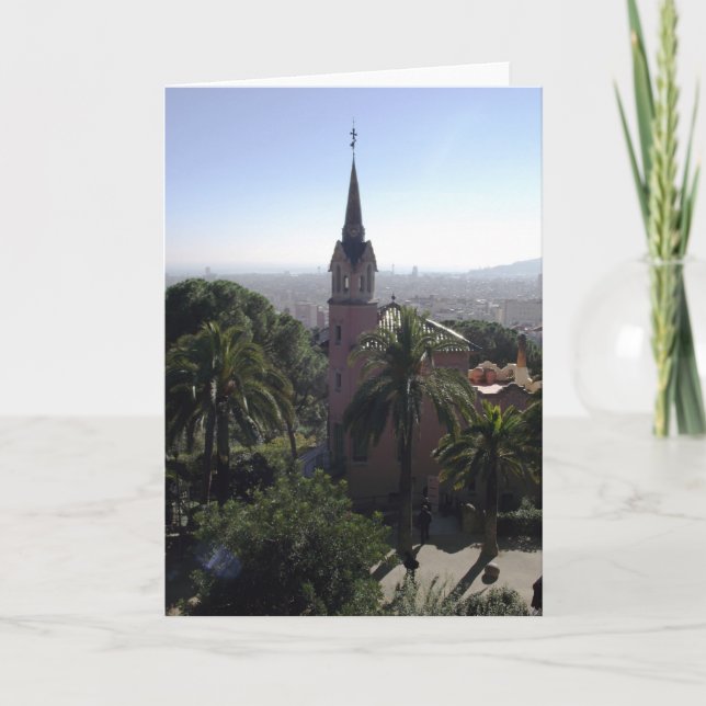 Barcelone, Espagne, carte de voeux (Devant)