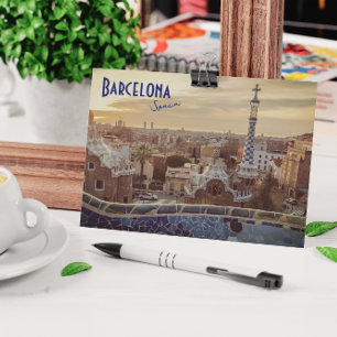 Barcelone, Espagne - Carte postale Park Guell