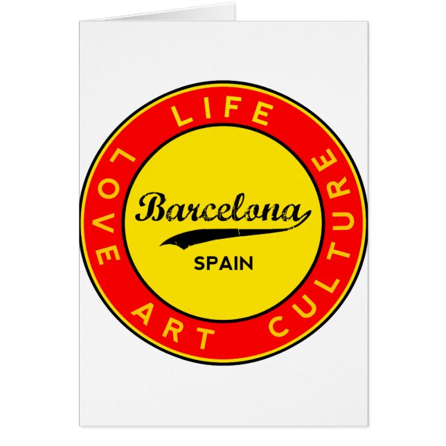 Barcelone, Espagne, cercle rouge, art (Devant)