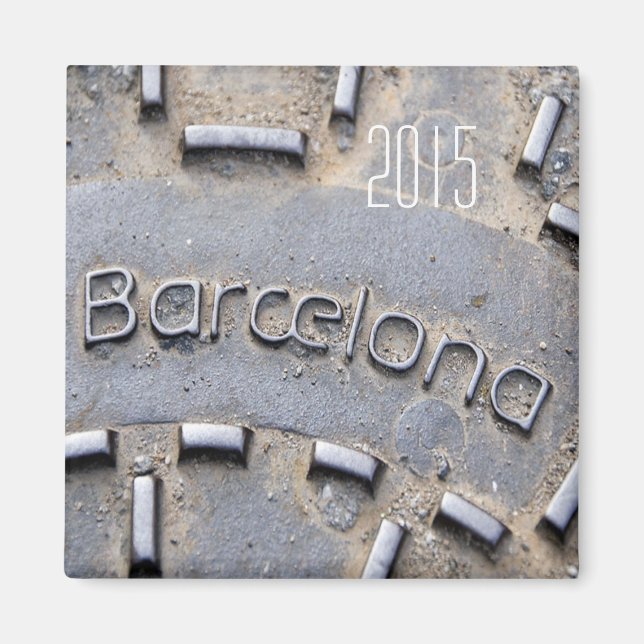 Barcelone Espagne Voyage Frigo Magnet Changement A (Devant)