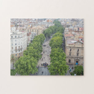 Barcelone La Rambla vue puzzle
