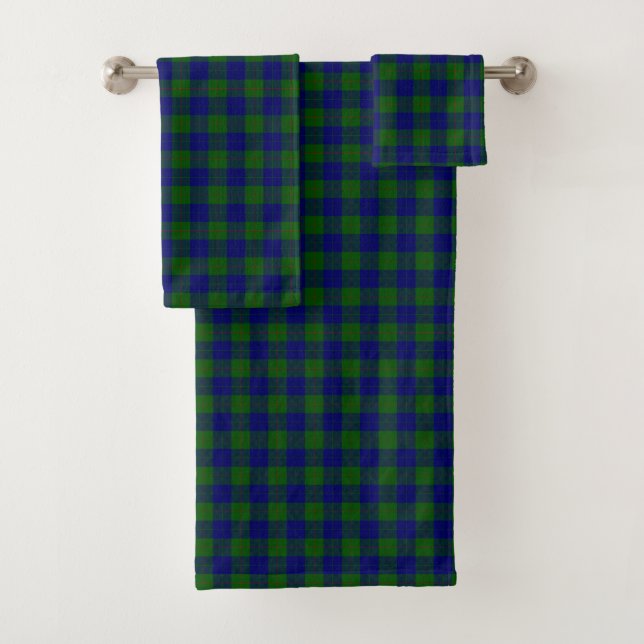 Barclay tartan bleu vert plaid (En situation)