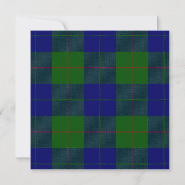 Barclay tartan bleu vert plaid (Devant)