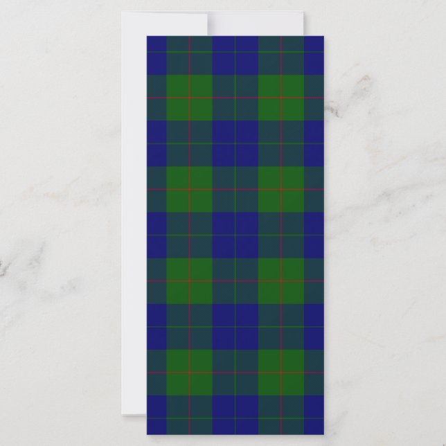 Barclay tartan bleu vert plaid (Devant)