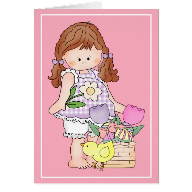 Barefoot Beth aime Pâques d4 Carte de voeux Pâques (Devant)