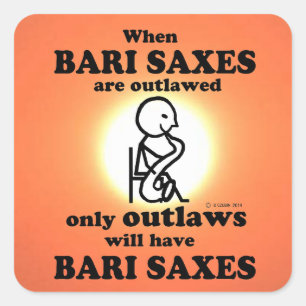 Bari Saxe Un Sticker Carré Non Autorisé