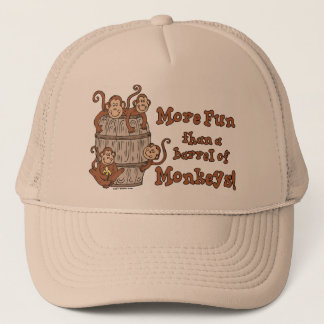 Baril de casquette de singes