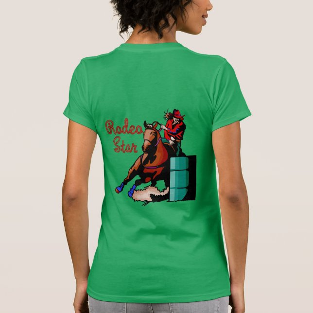 Baril de rodéo emballant le T-shirt (Dos)