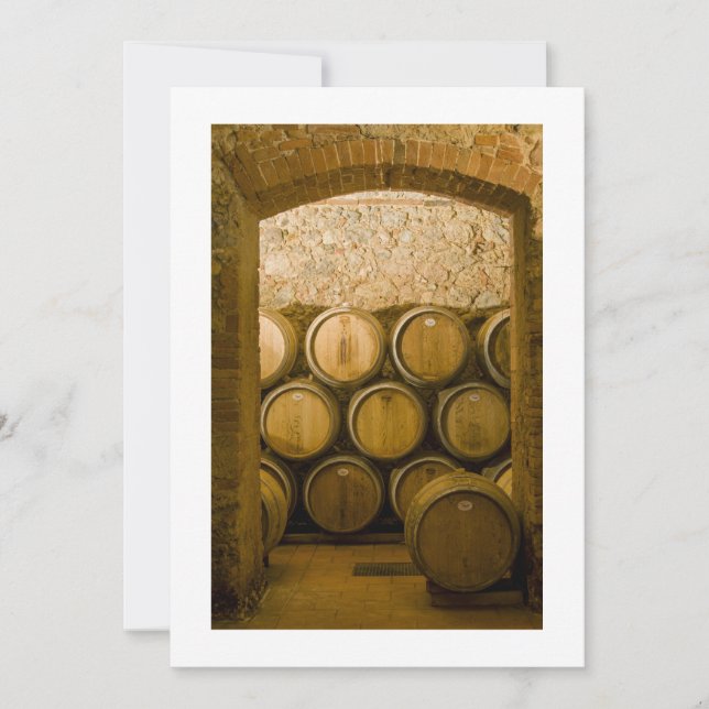 Barils de vin de chêne, Chianti, Italie (Devant)