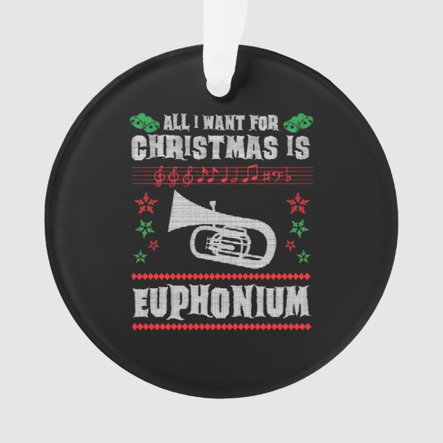 Baritone Euphonium laide style pull de Noël (devant)
