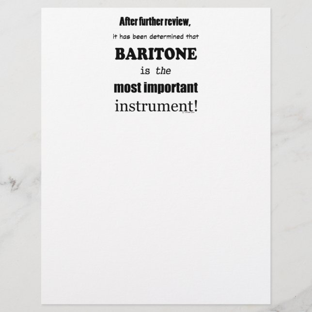 Baritone instrument le plus important (Devant)