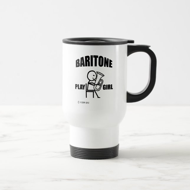 Baritone Jouer fille Voyage Mug (Droite)