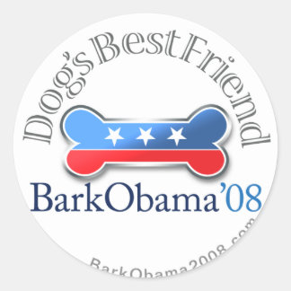Bark Obama Dog's Best Friend stickers