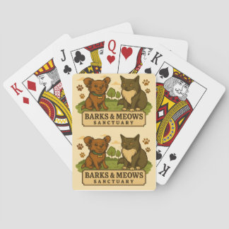 Barks & Meows Sanctuaire de jeu de cartes