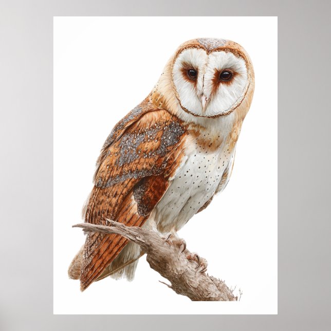 Barn Owl Print, Value Poster Paper (Semi-Gloss) (Devant)