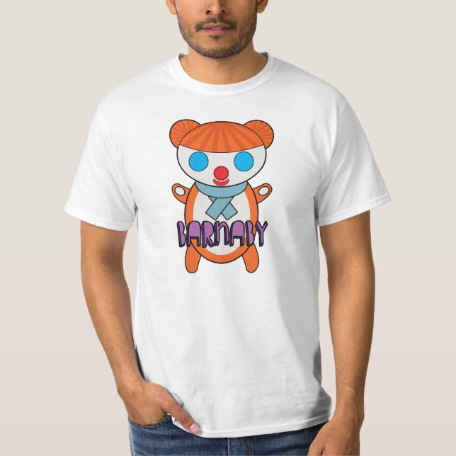 Barnaby le T-shirt d'ours - un rétro classique de (Devant)