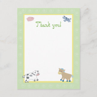 Barne Yard Animaux de ferme Green Swirl Merci