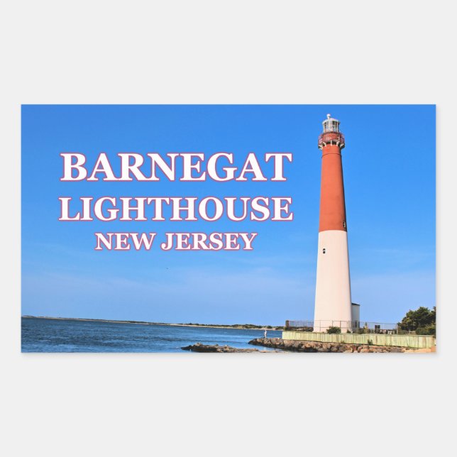 Barnegat Lighthouse, Stickers New Jersey (Devant)