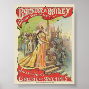 Barnum & Bailey Poster vintage 1901