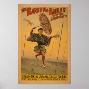 Barnum & Bailey Slide pour Life Circus Poster
