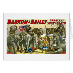 Barnum et Bailey - éléphants - annonce vintage