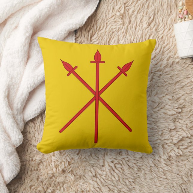 Barony of Red Spears Populace Badge Jeter Oreiller (Couverture)
