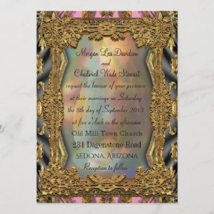 Baroque Barnetcue Formel Faire-part de mariage