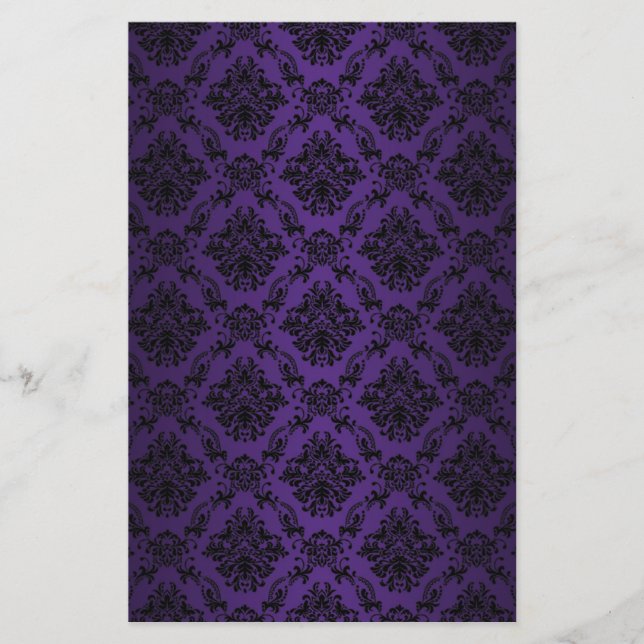 Baroque violet victorien papier à rebut (Devant)