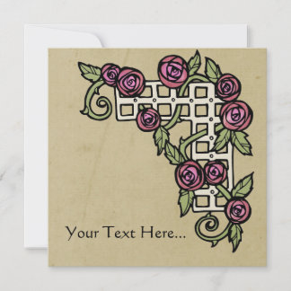 Barrage rose de style Art Nouveau, bordure design