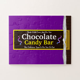 Barre à bonbons au chocolat personnalisé Puzzle