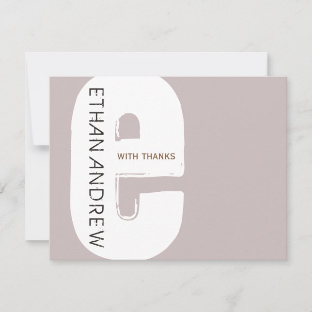Barre Bat mitzvah Carte de remerciements FLAT2-E (Devant)