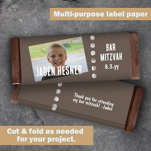 Barre Brown Mitzvah Candy Bar personnalisé Wrapper