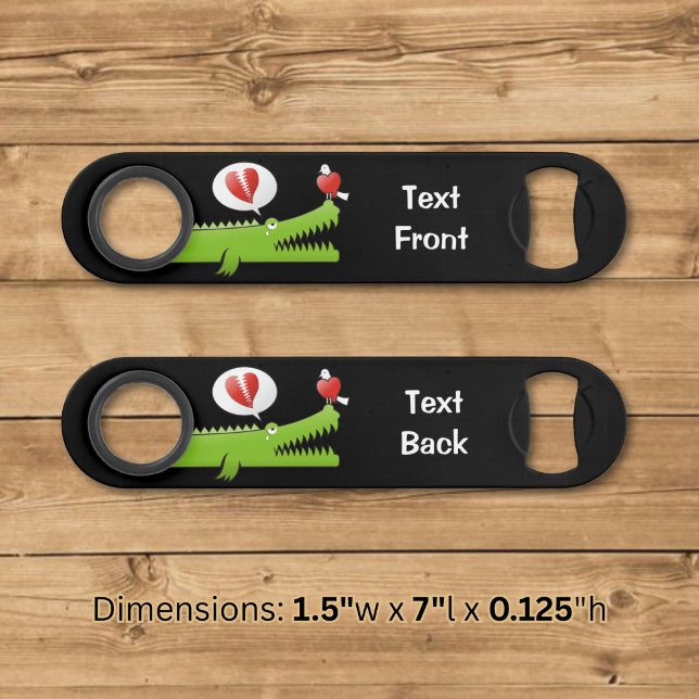 Barre de clé Alligator amoureux (Créateur téléchargé)