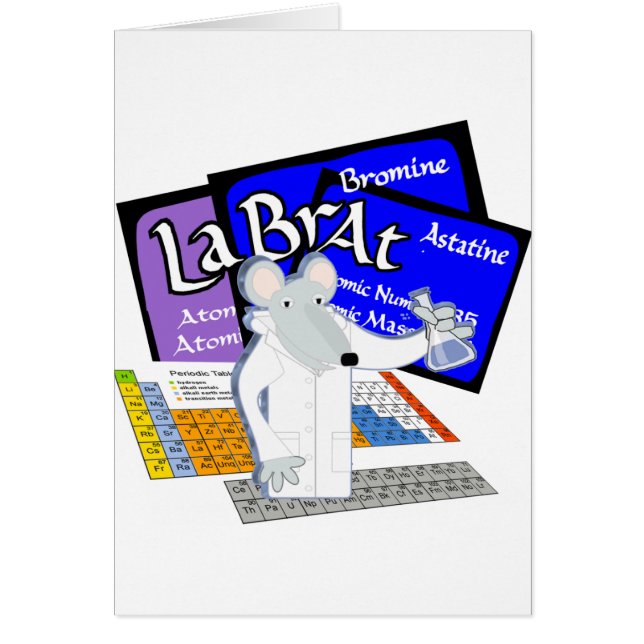 Barre de laboratoire orthographiée avec des élémen (Devant)