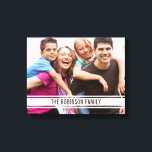 Barre de Varsity Photo de famille sur toile<br><div class="desc">Barre de Varsity Photo de famille sur toile</div>