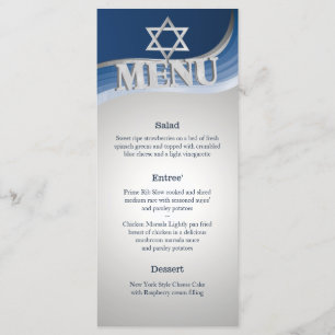 Barre en acier Mitzvah Menu