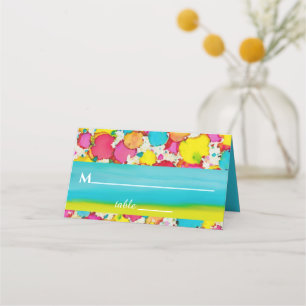 Barre et Bat mitzvah Cartes de Place colorées