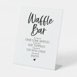 Barre minimaliste moderne gaufre Brunch Panneau de