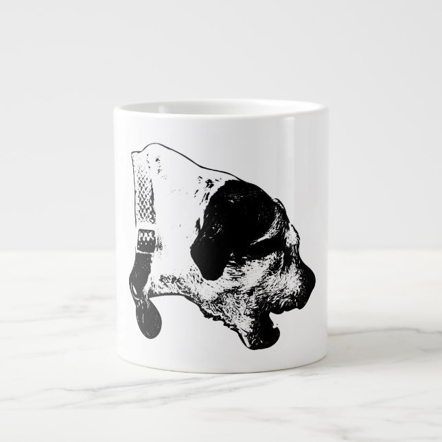 Barre Terrier Mélanger café Mug (Devant)