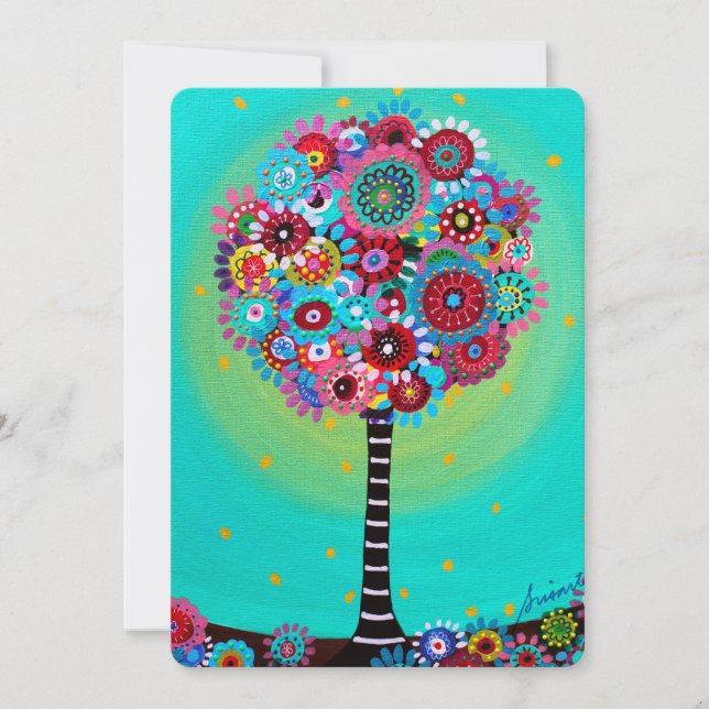 barreau bat mitzvah ARBRE DE LA VIE INVITATIONS (Devant)