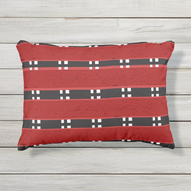 BARRES extérieures du coussin RED/BLACK (Devant)