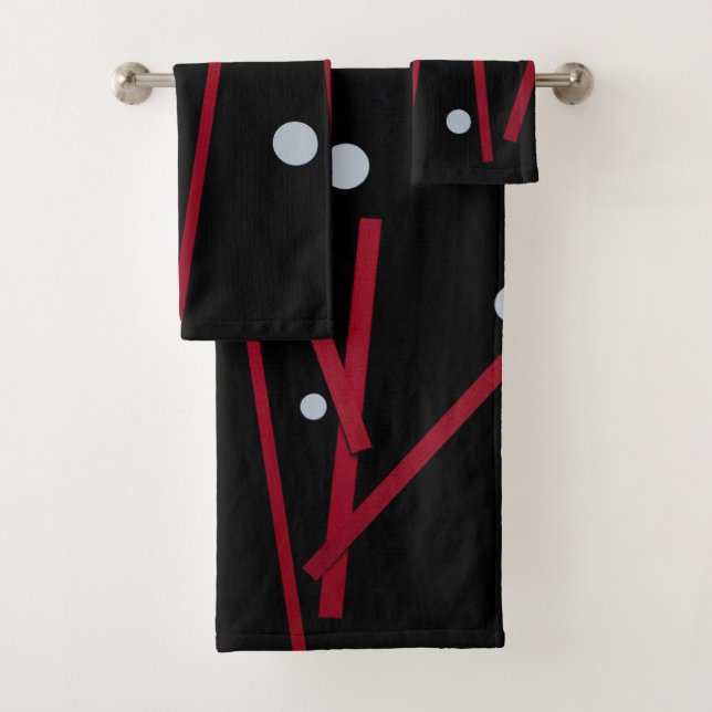 Barres rouges, points blancs (En situation)