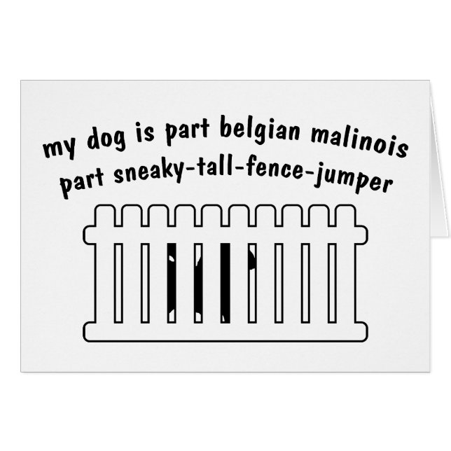 Barrière-Pullover de pièce de Malinois de Belge de (Devant horizontal)