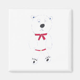 Barry Bear Magnet Carré