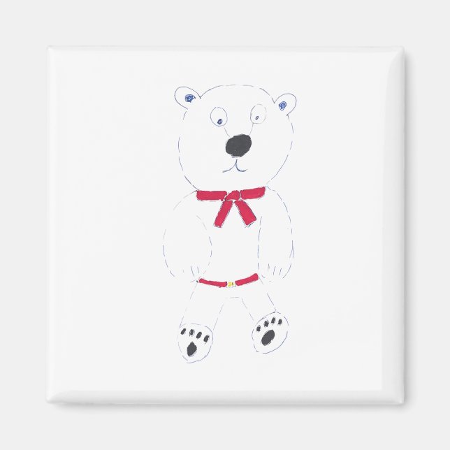 Barry Bear Magnet Carré (Devant)